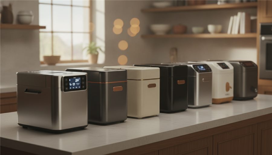 Elite Gourmet bread maker lineup