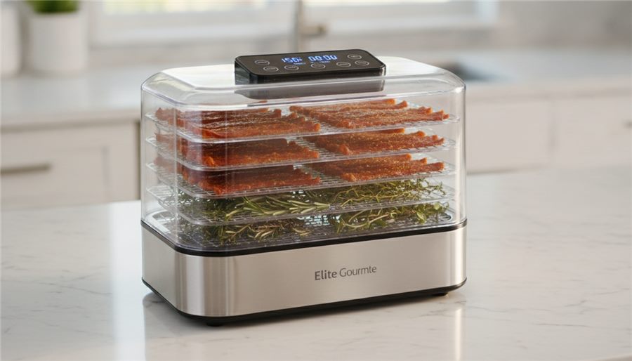 Elite Gourmet EFD422 digital top fan dehydrator