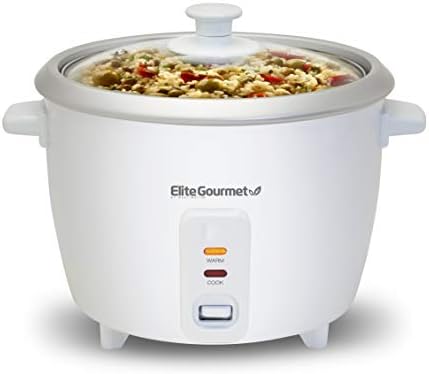 Elite Gourmet ERC-003 Electric Rice Cooker with Automatic Keep Warm Makes Soups, Stews, Grains