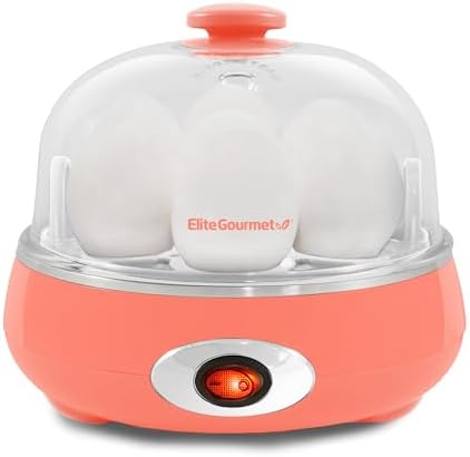 Elite Gourmet EGC007C Rapid Egg Cooker, 7 Easy-To-Peel, Hard, Medium, Soft Boiled Eggs