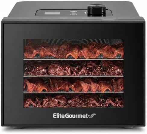 Elite Gourmet Food Dehydrator, Stainless Steel Trays Food Dehydrator