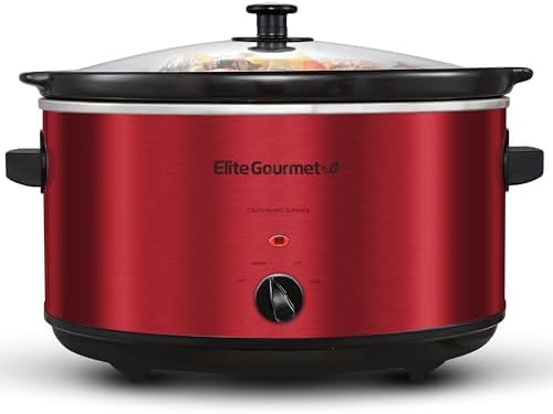 Elite Gourmet MST-900RXT Electric Ceramic XL Jumbo Slow Cooker, Adjustable Temp, Entrees