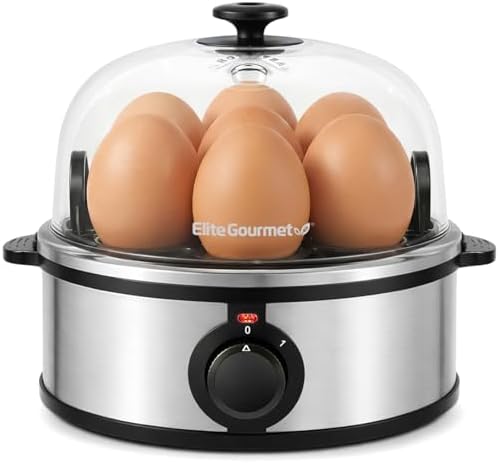 Elite Gourmet EGC648 Easy Electric Poacher, Omelet Eggs & Soft, Medium