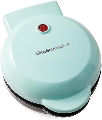 Elite Gourmet EWM013M# Electric Nonstick Mini Waffle Maker with 5-inch cooking surface