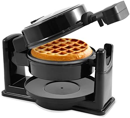 Elite Gourmet EWM460 Nonstick Rotating Flip Belgian Waffle Maker, 1.25-Inch Thick Waffles
