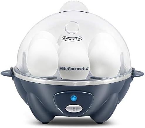 Elite Gourmet EGC710BG Rapid Egg Cooker, 7 Easy-To-Peel, Hard, Medium, Soft Boiled Eggs