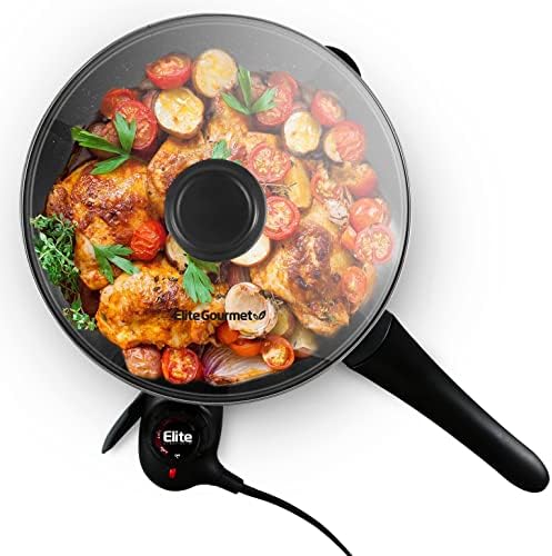 Elite Gourmet EG6207# Scratch Resistant 10.5-inch (2Qt) Fry Pan