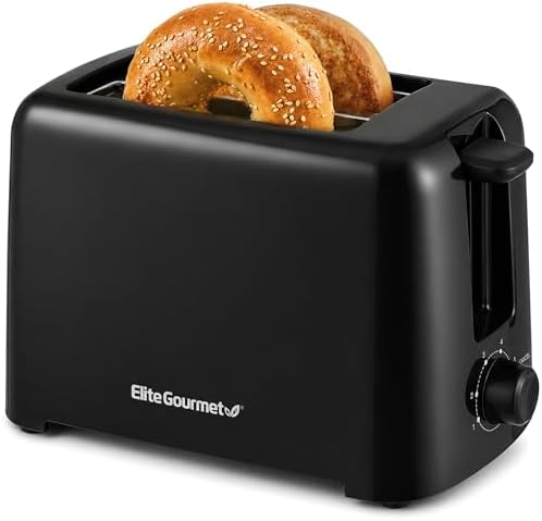Elite Gourmet 2-Slice Cool Touch Toaster – 6 Browning Levels