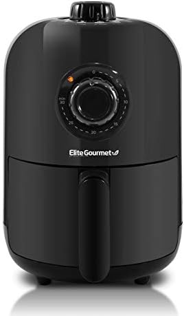 Elite Gourmet EAF-1121X Personal 1.1 Qt. Compact Space Saving Electric Hot Air Fryer Oil-Less H