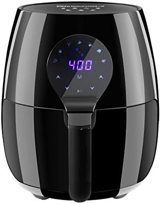 Elite Gourmet EAF-5317DX Digital 5.3Qt Hot Air Fryer 7 Menu Functions 1350W Oil-Less Healthy Co