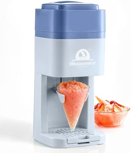 Elite Gourmet Snow Cone & Shaved Ice Maker, ESI2215P, Refreshing Slushies, Margaritas