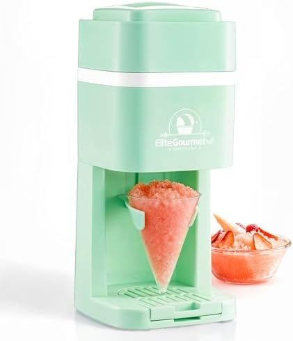 Elite Gourmet Snow Cone & Shaved Ice Maker, ESI2215M, Refreshing Slushies, Margaritas