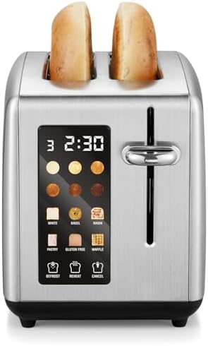 Elite Gourmet 2-Slice Toaster with Digital Countdown